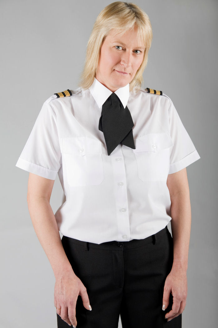 Short Sleeved Double Two Pilot Uniform Shirt (Ladies)